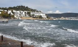 Bodrum'da Feribot Seferlerine Fırtına Engeli
