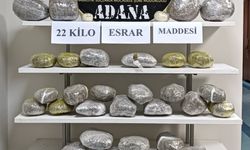 Adana'da Valizinde 22 Kilogram Esrar Çıkan Yolcu Yakalandı