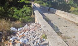 Tarihi köprünün taşları, mangal ateşiyle zarar gördü