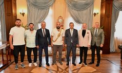 Başpehlivan Orhan Okulu, Vali Şahin’i ziyaret etti