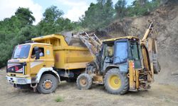 Kumluca yayla yollarında bakım ve onarım çalışması