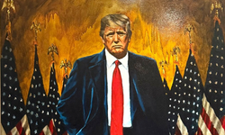 Trump'ın yeni portresi Beyaz Saray'a asıldı