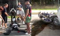 Serik’te otomobil motosiklete çarptı: 1 ağır yaralı