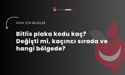 Bitlis plaka kodu kaç? Değişti mi, kaçıncı sırada ve hangi bölgede?
