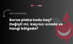 Bursa plaka kodu kaç? Değişti mi, kaçıncı sırada ve hangi bölgede?