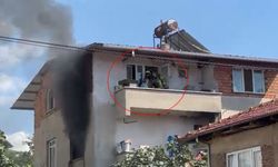 Bursa’da yangında mahsur kalan kadın kurtarıldı