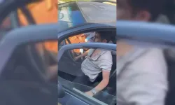 Malatya’da otobüs şoförü ile sürücü arasında tartışma