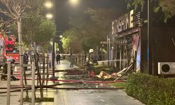 Konyaaltı sahilinde kafede çıkan yangın söndürüldü