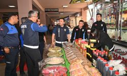 Kumluca’da halk pazarında ortak denetim yapıldı