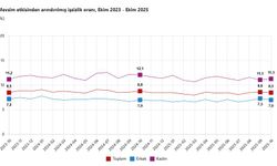 Ekim 2025 işsizlik oranı yüzde 8,5 olarak açıklandı