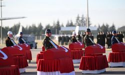 Şehit naaşları Ankara’da düzenlenen törenle uğurlandı