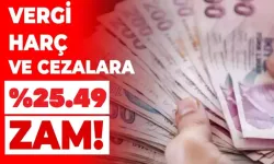 Vergi ve harçlara 2026’da yüzde 25,49 zam gelecek