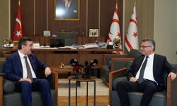 Cevdet Yılmaz, KKTC Cumhurbaşkanı Erhürman ile buluştu