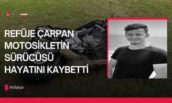 Refüje çarpan motosikletin sürücüsü öldü
