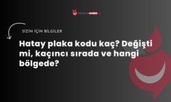 Hatay plaka kodu kaç? Değişti mi, kaçıncı sırada ve hangi bölgede?