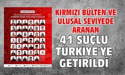 Kırmızı bültenli 41 suçlu Türkiye’ye iade edildi