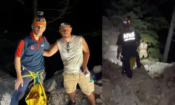 Konyaaltı’nda dağda mahsur kalan kişi kurtarıldı
