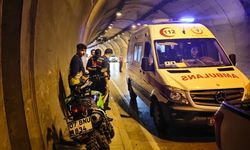 Kemer’de tünelde kaza: Motosiklet sürücüsü yaralandı