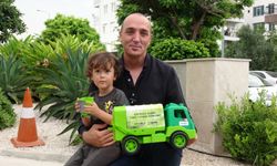Minik Arden’in çöp kamyonu hayali gerçek oldu