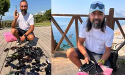 Dalgıç Ali Kılıç, denizde bulduğu eşyaları sahiplerine ulaştırıyor