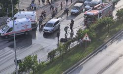 Alanya’da seyir halindeki elektrikli motosiklet yandı