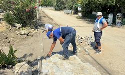 Karaöz sahilinde yol ve çevre düzenlemesi yapıldı