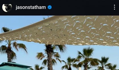 Antalya'da Tatil Yapan Jason Statham'dan 'Geri dönmek Harika'