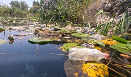 Antalya’nın Kırkgöz Göleti’nde çöp alarmı