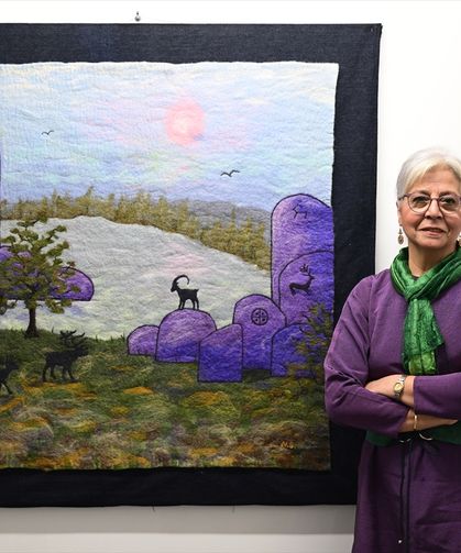 Keçe sanatıyla Türk medeniyetinin izlerini gün yüzüne çıkarıyor