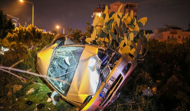 Otomobil Metrelerce Sürüklenip, Ağaca Çarptı; Polis Memuru Öldü
