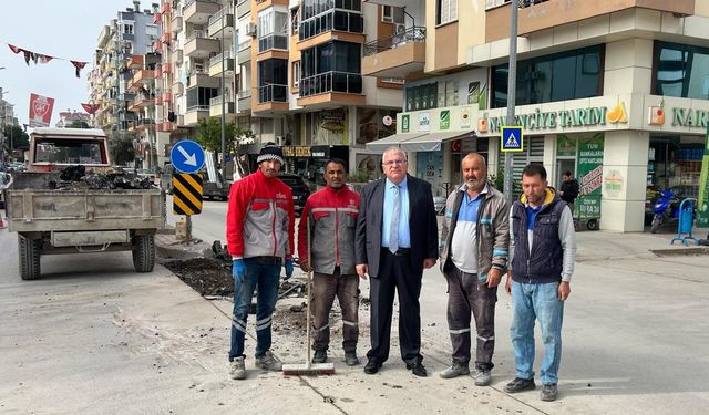 Kumluca'da Sık Sık Kazaların Yaşandığı Kavşakta Düzenleme Çalışması Başlatıldı