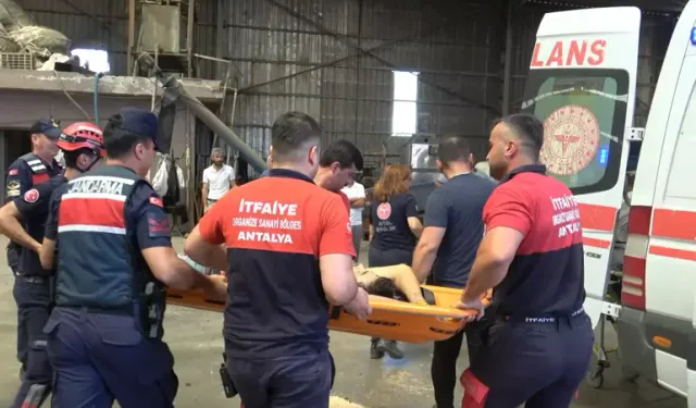 Kırım Makinesine Düşen İşçinin Bacakları Koptu