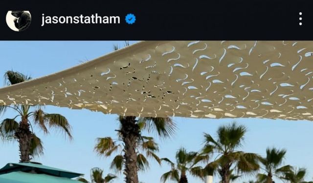 Antalya'da tatil yapan Jason Statham'dan 'Geri dönmek harika' paylaşımı