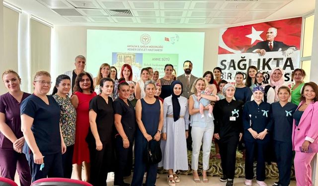 Kemer Devlet Hastanesinde Dünya Emzirme Haftası kutlandı