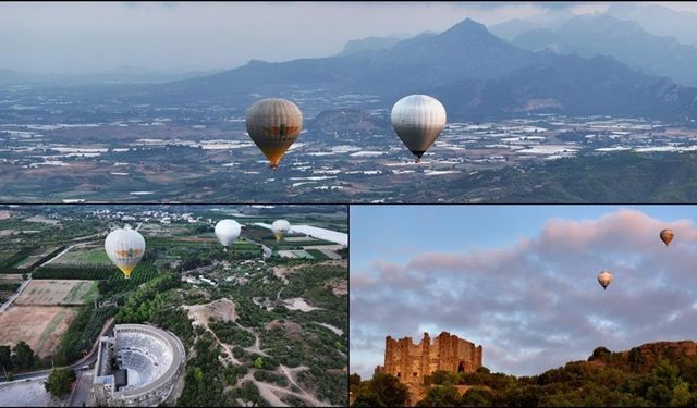 Antalya’da sıcak hava balonu turları başladı