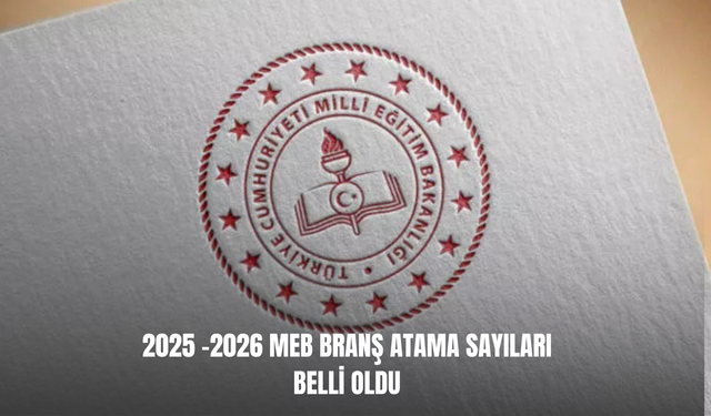 Öğretmen Atamaları İçin Branş Bazlı Kontenjanlar