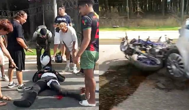 Serik’te otomobil motosiklete çarptı: 1 ağır yaralı