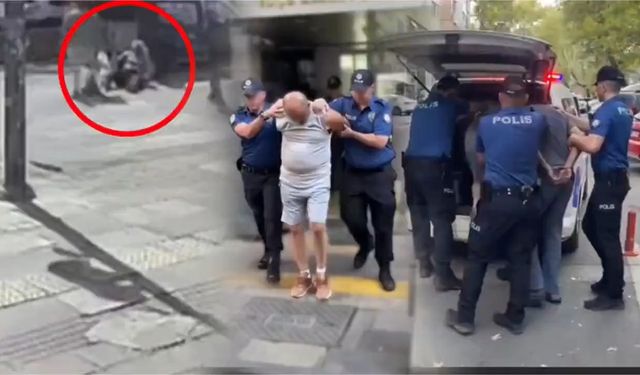 Ankara’da kadın yayaya saldıran baba-oğul yakalandı