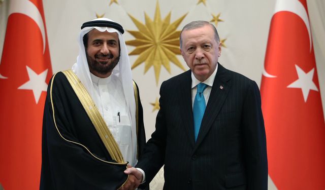 Cumhurbaşkanı Erdoğan, Suudi Bakan Rabia’yı kabul etti