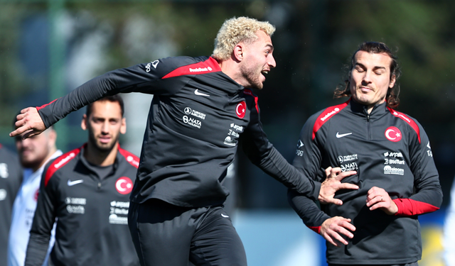 A Milli Takım, Bulgaristan maçı öncesi son çalışmasını yaptı