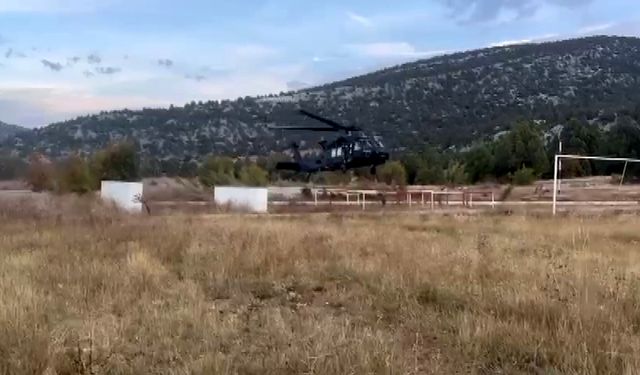 Akseki’de kaybolan 2 mühendis askeri helikopterle kurtarıldı