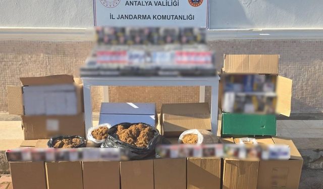 Antalya’da kaçak sigara operasyonu: 1 gözaltı