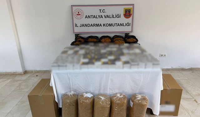 Serik’te 27 bin 500 kaçak makaron ele geçirildi