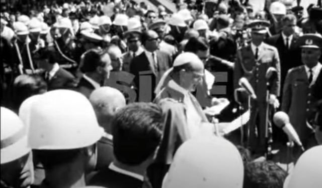 1967’de Türkiye’ye gelen Papa 6. Paul’un arşiv görüntüleri paylaşıldı