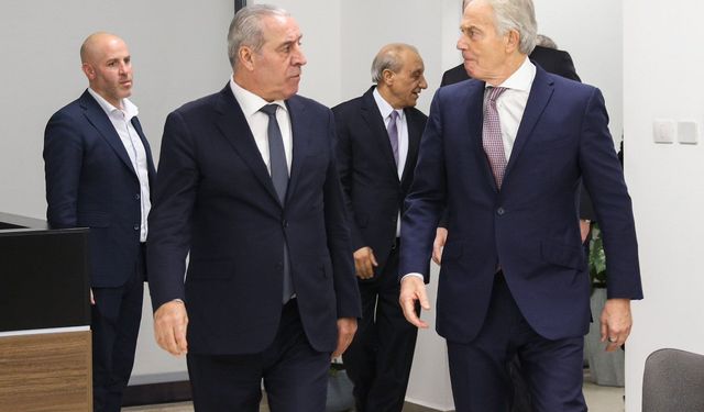 Filistin yönetimi Tony Blair ile Ramallah’ta görüştü