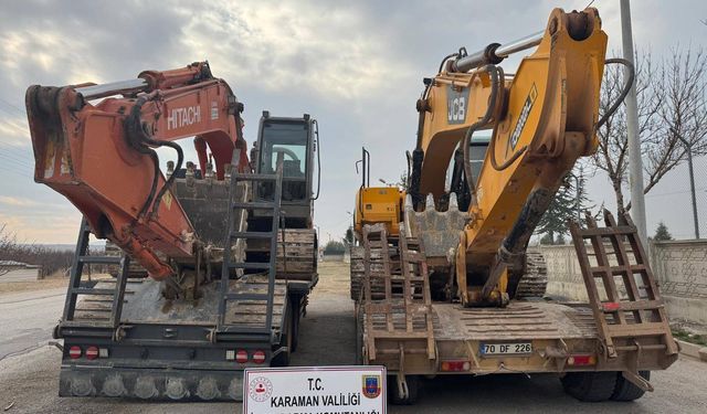 Karaman’da define kazısına dronlu suçüstü