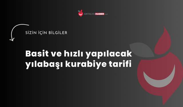 Yılbaşı Kurabiye Tarifi Basit ve Hızlı Yapılacak Tarif