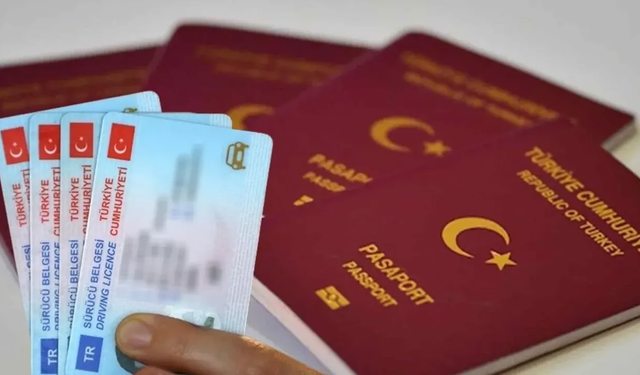 Pasaport, ehliyet ve kimlik ücretlerine zam geldi
