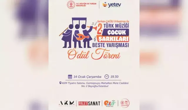 Türk Müziği Çocuk Şarkıları Beste Yarışması sonuçlandı