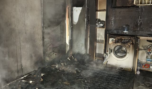 Alanya’da apartman dairesinde yangın